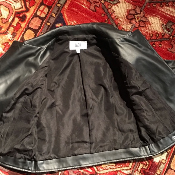 JACK BB Dakota cropped vegan leather jacket - Picture 7 of 8